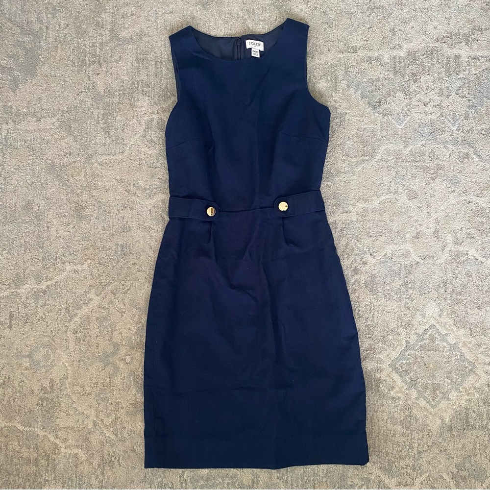 J. Crew Navy Blue Dress